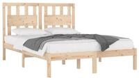 vidaXL Bett Massivholzbett Kiefer 200x200 cm