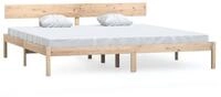 vidaXL Bettgestell, Massivholzbett Kiefer 200x200 cm