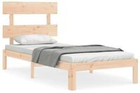 vidaXL Bett Massivholzbett ohne Matratze 90x200 Kiefernholz