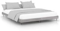 vidaXL Bettgestell, Bettrahmen Grau Sonoma 120x200 cm Holzwerkstoff