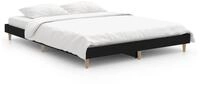 vidaXL Bettgestell, Bettrahmen Schwarz 140x190 cm Holzwerkstoff