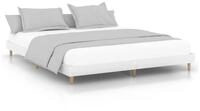vidaXL Bettgestell, Bettrahmen Wei&szlig; 200x200 cm Holzwerkstoff