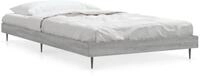 vidaXL Bettgestell, Bettrahmen Grau Sonoma 90x190 cm Holzwerkstoff