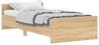 vidaXL Bettgestell, Bettrahmen Sonoma-Eiche 90x200 cm Holzwerkstoff