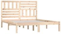 vidaXL Bett Massivholzbett ohne Matratze 120x190 cm Kiefernholz