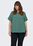 ONLY CARMAKOMA Shirtbluse CARVICA SS TOP WVN NOOS Materialmix, regular fit