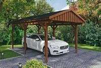 Skanholz Einzelcarport Fichtelberg, BxT: 317x566 cm, 273 cm Einfahrtsh&ouml;he, mit