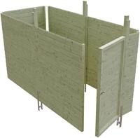 Skanholz Carport-Ger&auml;teraum Abstellraum C1, BxT: 314x164 cm, aus Profilschalung