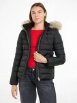 Tommy Jeans Steppjacke TJW BASIC HOODED DOWN JACKET EXT mit Logostickerei