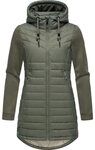 Ragwear Langjacke Sandrra Long Steppjacke aus modernem Materialmix mit Kapuze