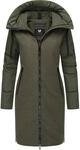 Wintermantel RAGWEAR "Wintermantel Jumana", Damen, Gr. XS, gr&uuml;n (schwarz olive),