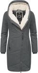 Wintermantel RAGWEAR "Wintermantel Gordon Long", Damen, Gr. XXL, gr&uuml;n (schwarz