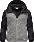 Ragwear Outdoorjacke Leeloo Damen &Uuml;bergangsjacke aus Teddyfleece mit gesteppten