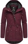 Wintermantel RAGWEAR "Winterjacke Monadis Black Label", Damen, Gr. XL, rot (wine