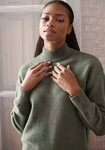 LASCANA Strickpullover mit Stehkragen und Rippb&uuml;ndchen, Loungewear
