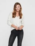 JDY V-Ausschnitt-Pullover JDYELANORA L/S V-NECK PULLO. KNT NOOS mit leicht