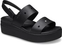 Plateausandale CROCS "Brooklyn 4U", Damen, Gr. 41, schwarz, Croslite&trade;, unifarben,