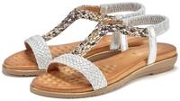 Vivance Sommerschuh Sandale Sandalette, Sommerschuh mit geflochtenen Riemchen und