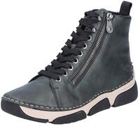 Sneaker RIEKER, Damen, Gr. 38, gr&uuml;n (dunkelgr&uuml;n), Lederimitat, Schuhe Sneaker,