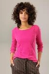 Langarmshirt ANISTON CASUAL, Damen, Gr. 34, pink, Rippware, Obermaterial: 95%