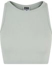 URBAN CLASSICS Muskelshirt Urban Classics Damen Ladies Cropped Rib Top (1-tlg)