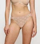 Tai-Slip TRIUMPH "Amourette", Damen, Gr. 36, beige (natur), Spitze, Obermaterial: 77%