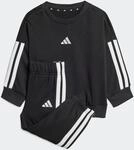Trainingsanzug ADIDAS SPORTSWEAR "ESSENTIALS KIDS", Jungen, Gr. 98, schwarz-wei&szlig;