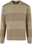 URBAN CLASSICS Rundhalspullover Urban Classics Herren Heavy Oversized Striped