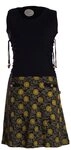 Vishes Minikleid Damen Sommerkleid armlos-es Blumen-Kleid Tunika-Kleid T-Shirtkleid