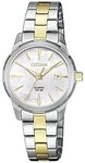 Citizen Quarzuhr EU6074-51D, Armbanduhr, Damenuhr, Edelstahlarmband, Datum