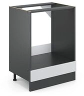 Vicco Herdumbauschrank R-Line, Wei&szlig; Hochglanz/Anthrazit, 60 cm ohne...