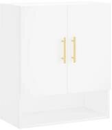 vidaXL H&auml;ngeschrank Wandschrank Wei&szlig; 60x31x70 cm Holzwerkstoff (1-St)