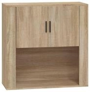 vidaXL Sideboard, Wandschrank Sonoma-Eiche 80x33x80 cm Holzwerkstoff