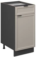 Vicco Unterschrank Fame-Line, GrauBeige/Anthrazit, 40 cm ohne Arbeitsplatte...