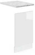 Vicco Frontblende R-Line, Wei&szlig; Hochglanz/Wei&szlig;, 45 cm, AP Marmor (1 St)
