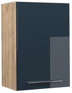 Vicco H&auml;ngeschrank Fame-Line, Dunkelblau Hochglanz/Goldkraft Eiche, 50 cm...