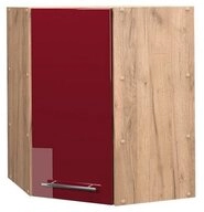 Vicco Eckh&auml;ngeschrank Fame-Line, Bordeaux Hochglanz/Goldkraft Eiche, 57 cm...