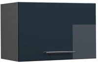 Vicco H&auml;ngeschrank Fame-Line, Dunkelblau Hochglanz/Anthrazit, 60 cm Flach...