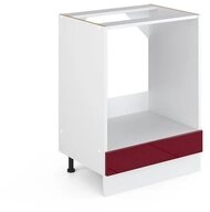 Vicco Herdumbauschrank R-Line, Rot Hochglanz/Wei&szlig;, 60 cm ohne Arbeitsplatte...