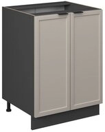 Vicco Unterschrank Fame-Line, GrauBeige/Anthrazit, 60 cm ohne Arbeitsplatte...