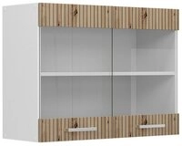 Vicco Glash&auml;ngeschrank R-Line, Artisan-Eiche/Wei&szlig;, 80 cm (1-St)