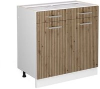 Vicco Unterschrank R-Line, Artisan-Eiche/Wei&szlig;, 80 cm ohne Arbeitsplatte (1-St)