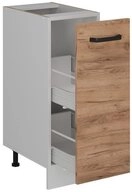 Vicco Apothekerschrank R-Line, Goldkraft Eiche/Wei&szlig;, 30 cm ohne Arbeitsplatte...