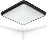 Oktaplex lighting LED Deckenleuchte Porto Deckenlampe eckig 25cm, Warmwei&szlig;es Licht,