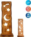 n&auml;ve LED Dekoobjekt Light Moon/Stars, Ein-/Ausschalter, LED fest integriert,