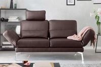 KAWOLA 2-Sitzer HURRICANE, Sofa Couch Relaxfunktion Leder verschiedene Farben...