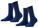 FALKE Socken FALKE Happy 2-Pack Damen (2-Paar) Set aus 2 Paar Baumwollstr&uuml;mpfen