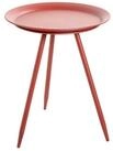 HAKU Beistelltisch Beistelltisch rot - Sofatisch Metall - H 47 x &Oslash; 38 cm