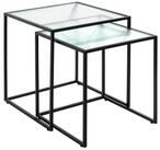 HAKU Beistelltisch Beistelltisch 2er Set schwarz-Sofatisch