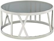 Wohnling Couchtisch WL6.674 Glas Sofatisch &Oslash; 60 cm Tisch Wohnzimmertisch Rund...